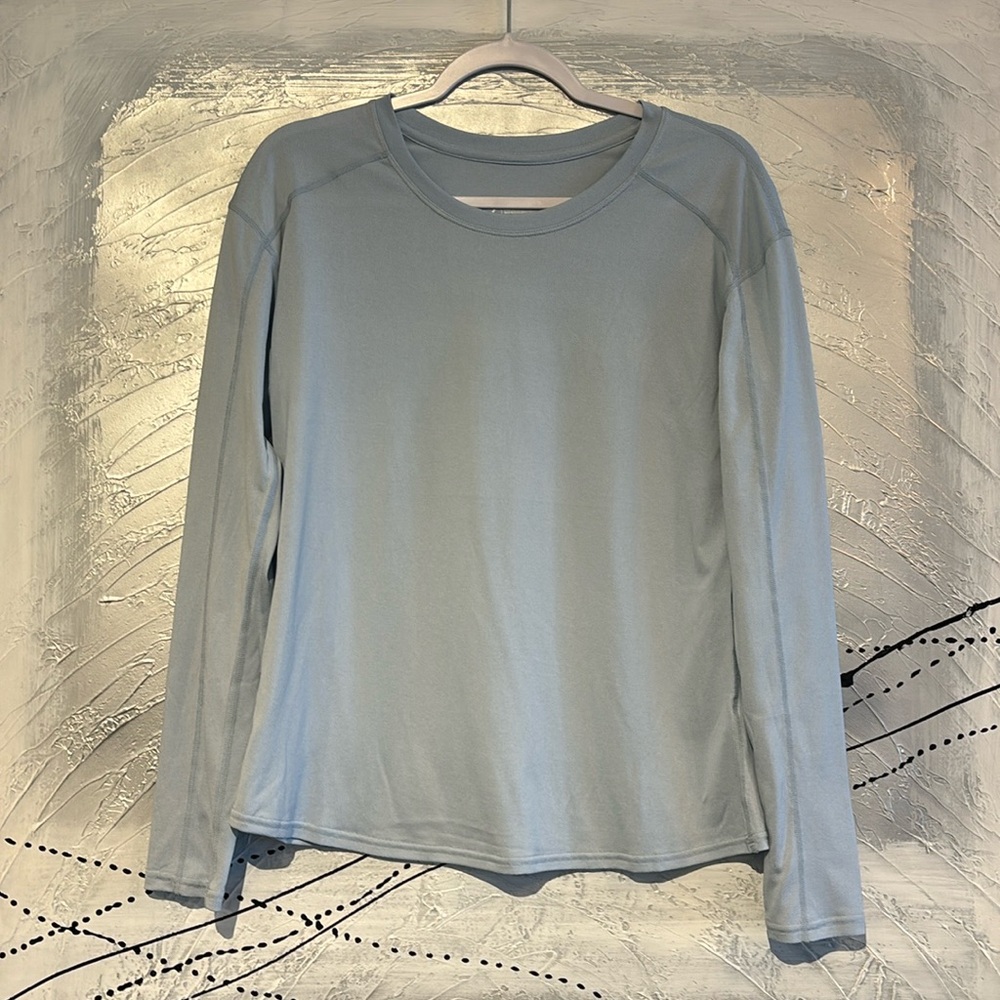 Zella Women’s Lightweight Athletic Long Sleeve Top Size M Light Blue
